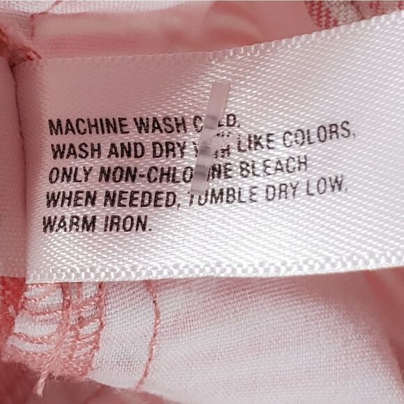 🔹️Gap Pink & White Striped Skinny Mini Pants Size 6/28 - Picture 11 of 12